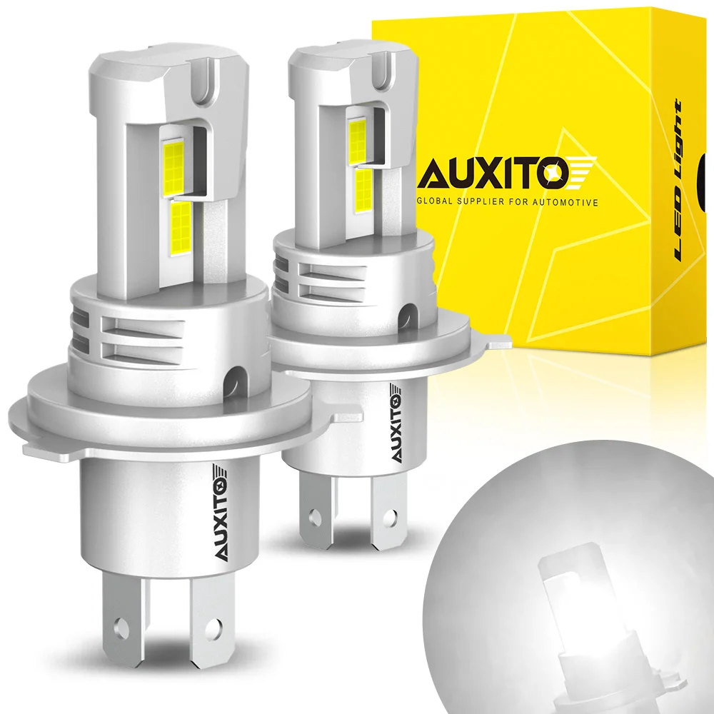 

AUXITO 2Pcs H4 9003 LED Headlight Bulbs Canbus No Error 9003 HB2 Hi/Lo Beam Super Bright 20000LM Car Head Lamps 6500K White