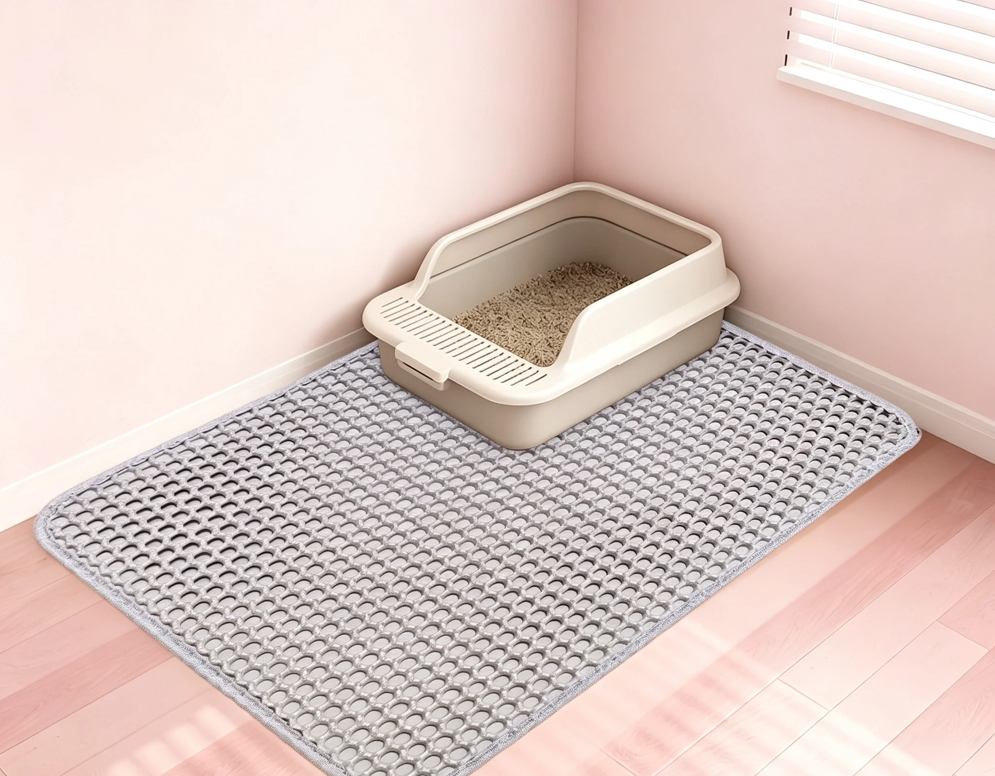 1 Stück EVA-Katzenstreuunterlage für Haustiere zu Hause, in 2 Farben erhältlich – Detail 2