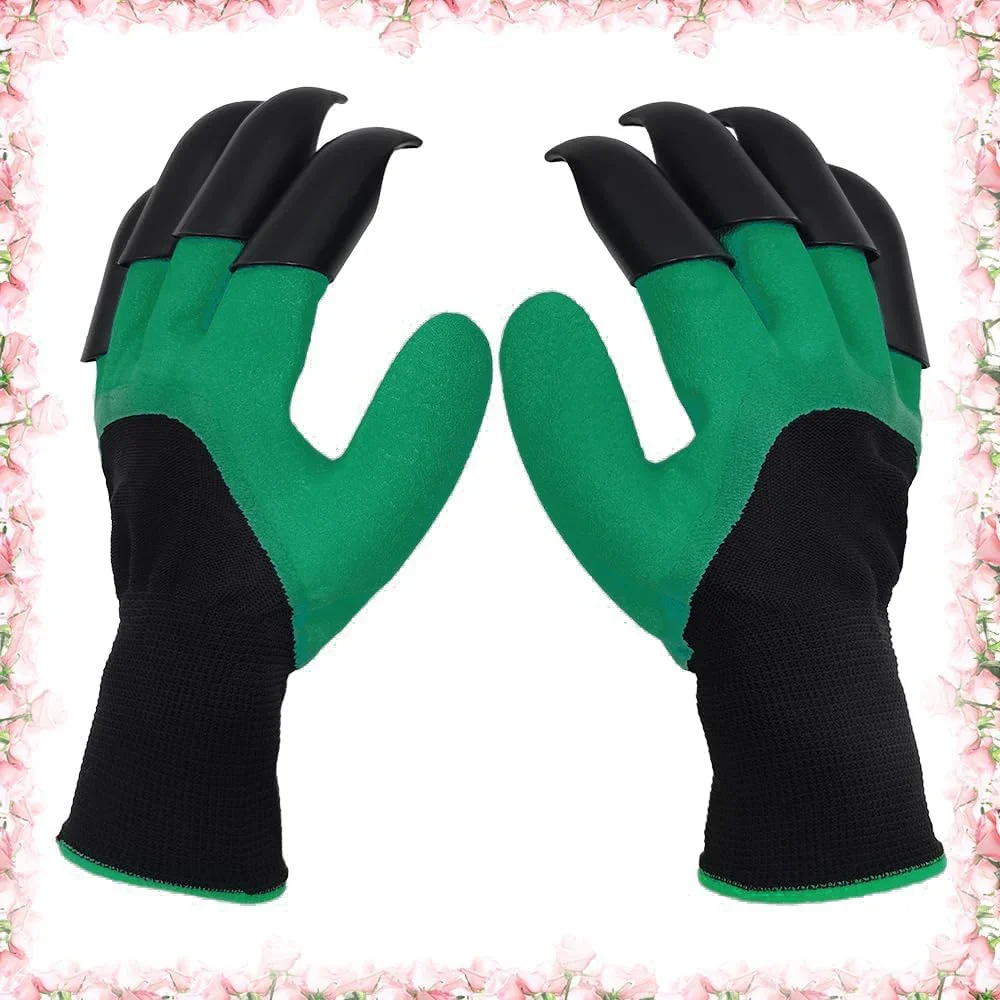 1 Pairs Garden Gloves with Claws,Claw Gardening Gloves for Planting,Breathable Gardening Work for Digging Gardening Gloves