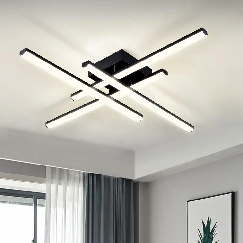 

Modern LED Ceiling Light Minimalist Long Line Ceiling Lamps For Bedroom Living Room Hotel Study Indoor Lighting Illumination