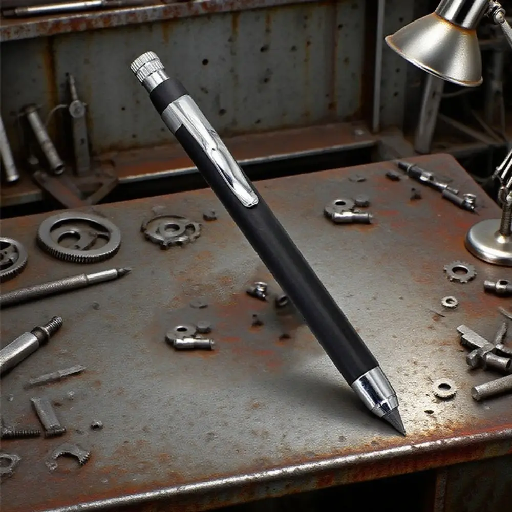 Durable Metal Mechanical Pencil 5.6mm with Pen Clip Automatic Pencil Heavy-Duty Drawing Pencil Shading & Manga Drawing