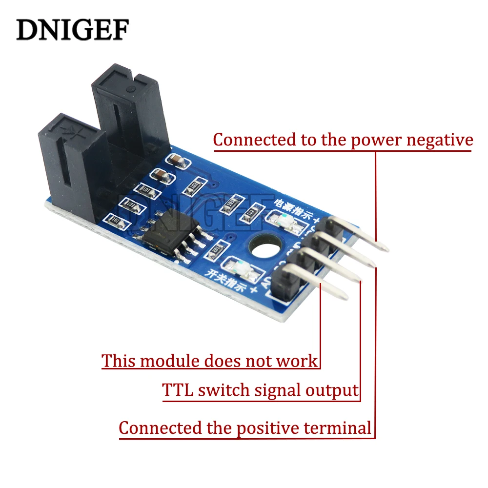 10 Buah Modul Sensor Kecepatan Modul Penghitung Generator Tacho Optocoupler Tipe Slot Sensor Tacho untuk Kit Diy