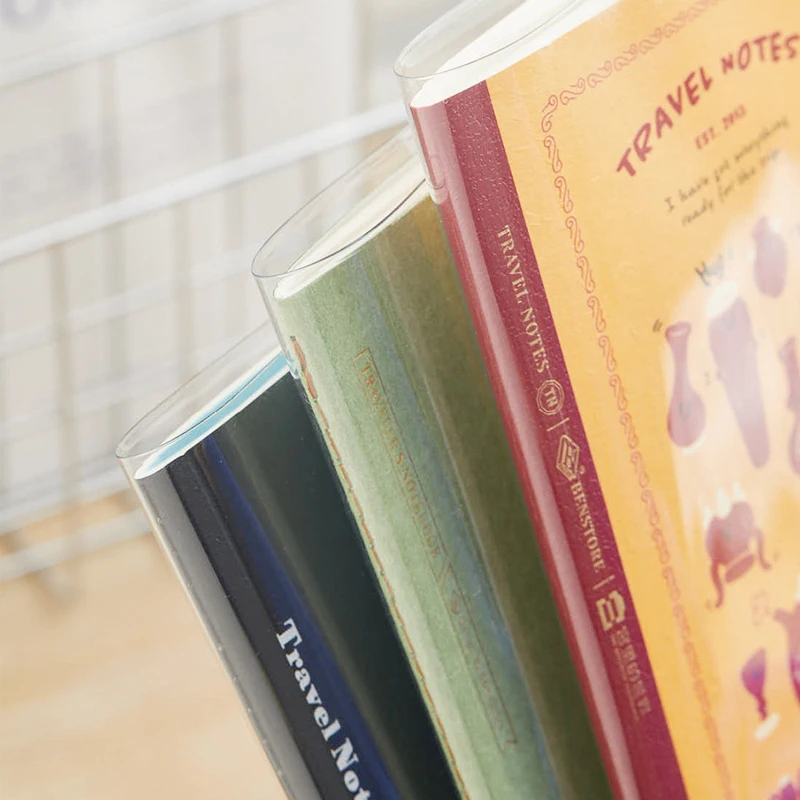 Picture 7: Fromthenon Travel Journal Planner Transparent PVC Cover A6 B7 Notebook Dustproof Durable Protector Shell Stationery Supplies