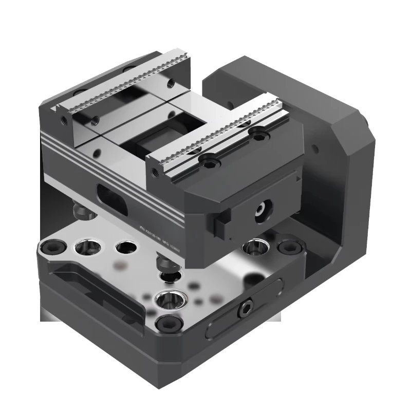 75 mm 3-inch compact self-centering vice with thick serrated steel claws for numerical control 5-axis machining machine center