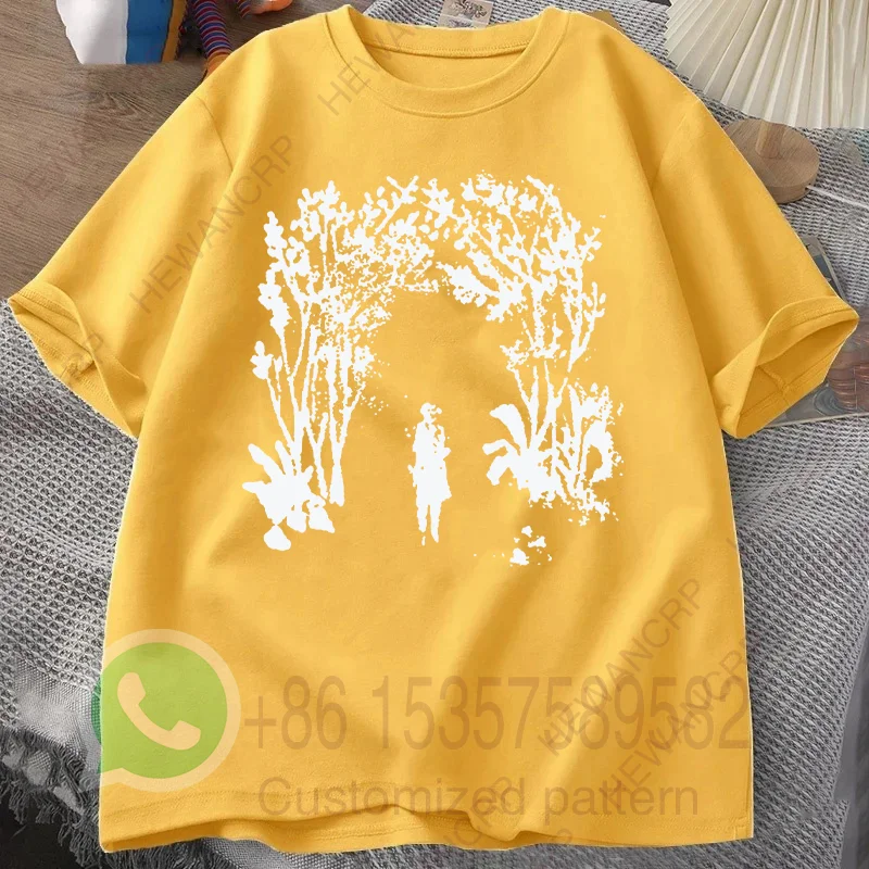 Abstract Painting T-shirt Men's Tracksuit O-neck Short-sleeved Tops Summer Casual Pullover Sportswear Cotton Fashion Streetwear