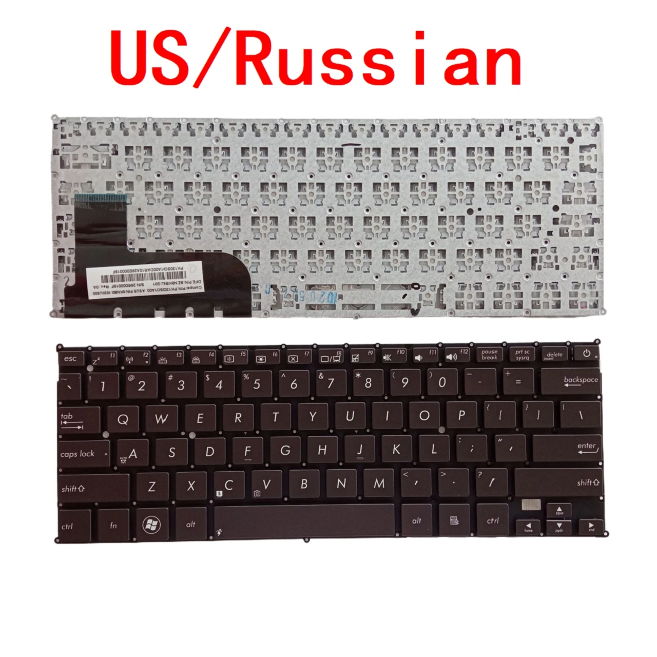 

New US Russian Laptop Keyboard For ASUS ZENBOOK UX21 UX21A Notebook PC Replacement 0KNB0-1620US00