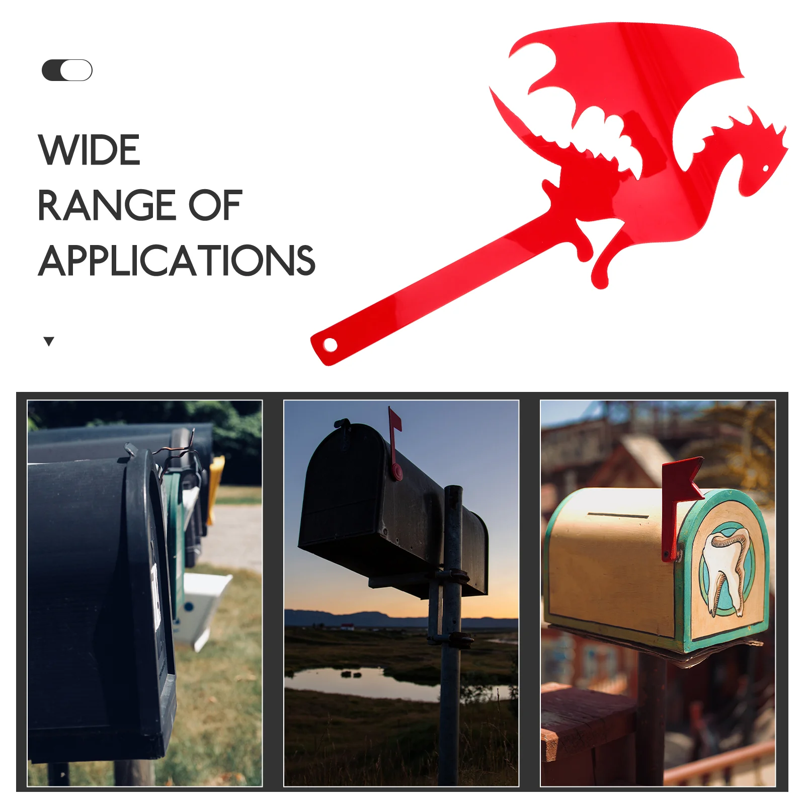 Mailbox Decoration Emblems Boxes Garden Flag Replacement Red Flags for Brick Mailboxes Acrylic