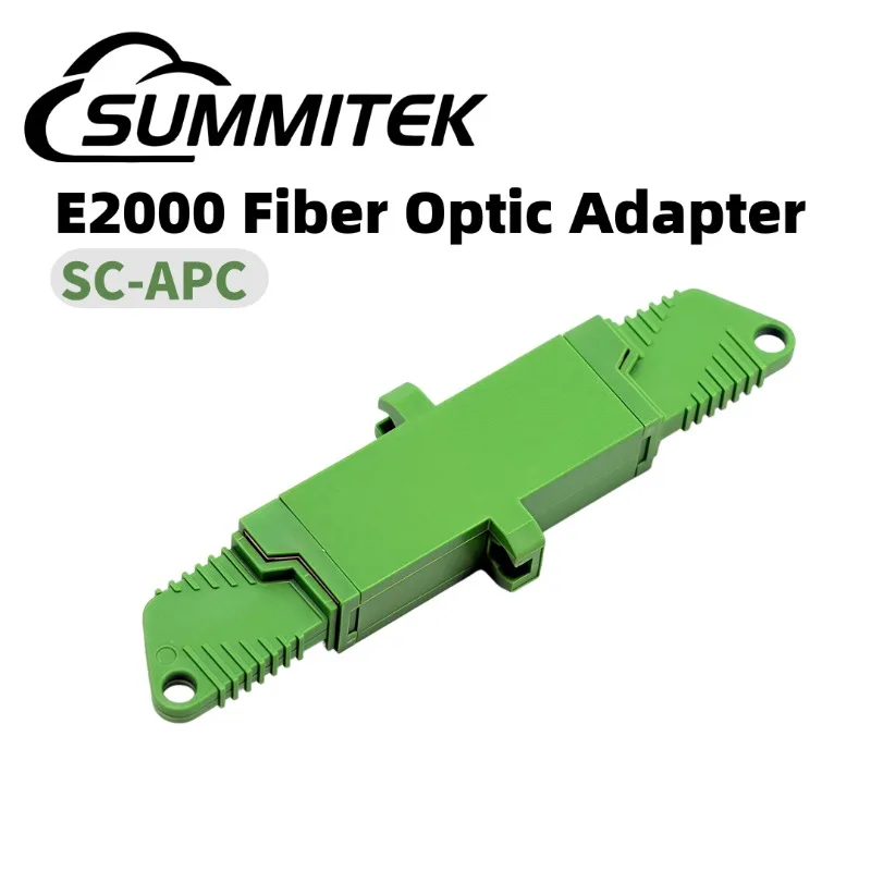 

Summitek E2000 SC APC Simplex Fiber Optic Adapter 1PC E2000 Fiber Optic Coupler Fiber Flange Connector
