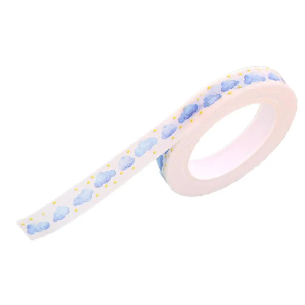 Masking Adhesive Paper Tape, 14 Different Small Fresh Patterns with Pretty Design, 33 Feet