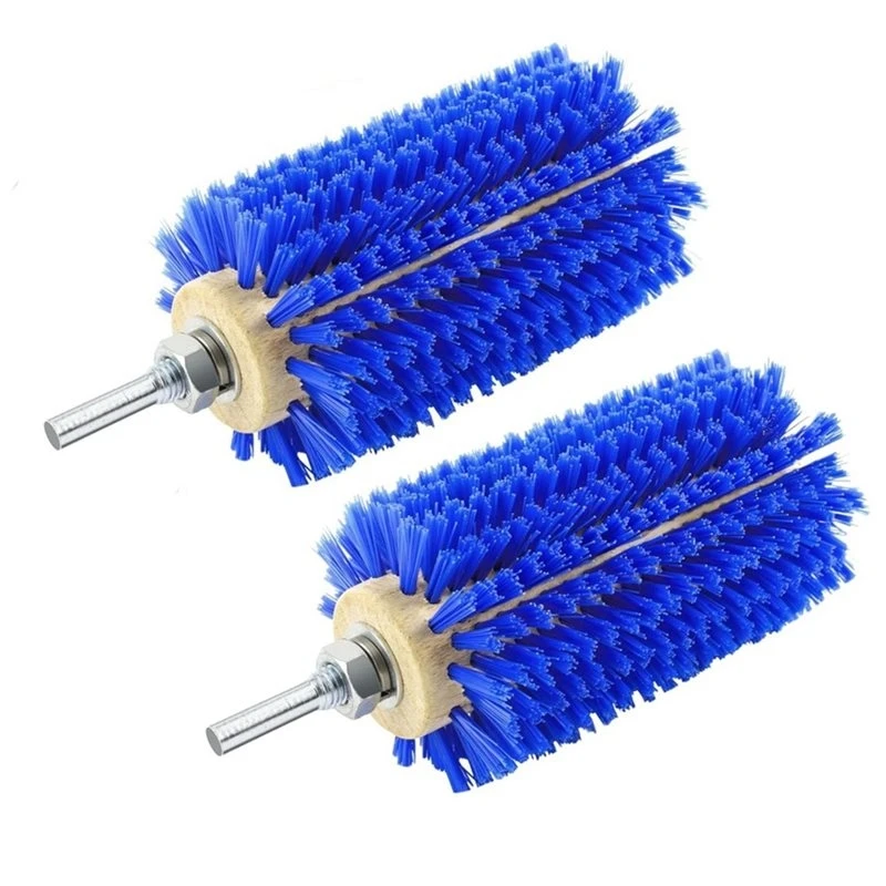 ABMS-2 Pcs Mini Roto Brush For Livestock, Drill Brush Attachment