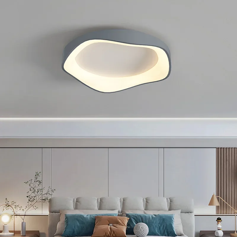 Modern Creative Circular Bedroom LED Ceiling Light Simple Dimming Light Suitable for Living Room Dining Room Interior Lighting