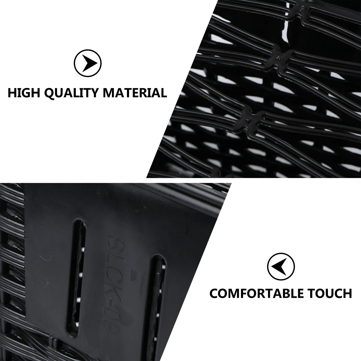 

Retro Style Plastic Bike Basket Large Capacity Durable Smooth Surface Comfortable Touch For Bicycle Electric Car Ebike Scooter