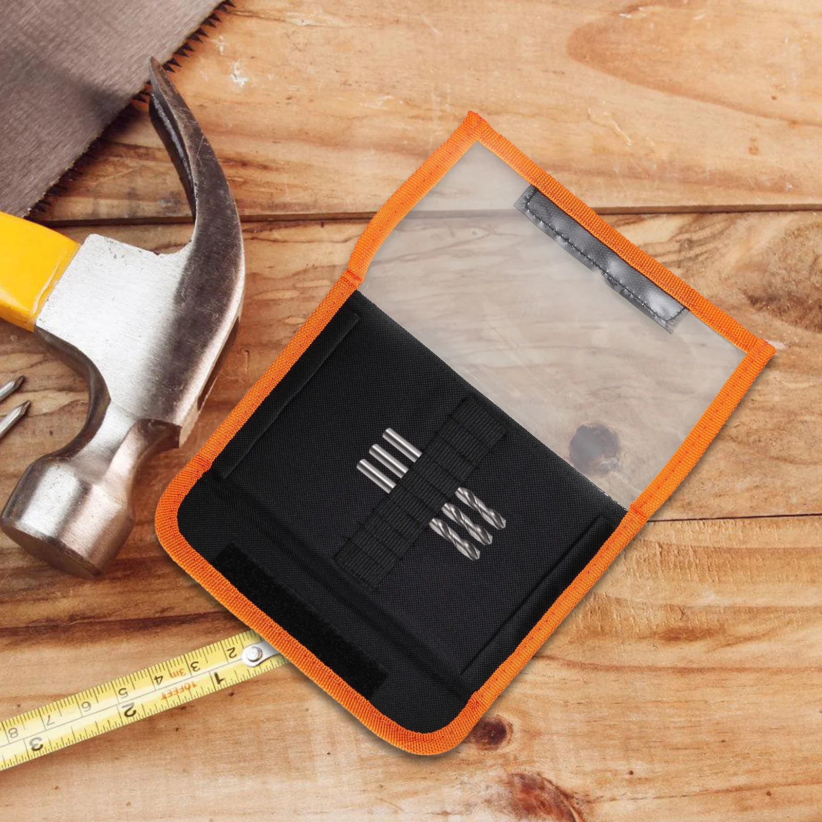 

150mm Bit Storage Bag Heavy Duty Canvas Tool Pouch Small Organizer for Tools Craftsmen DIY Husbands Carpenters