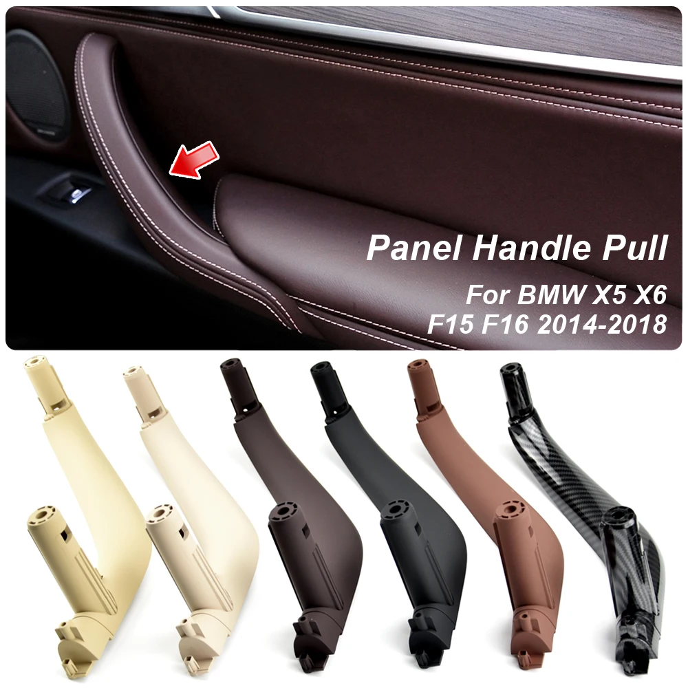 

Car Interior Handle Inner Door Armrest Panel Pull Trim Cover For BMW X5 (13-18) F15 X6 F16 5141 7292