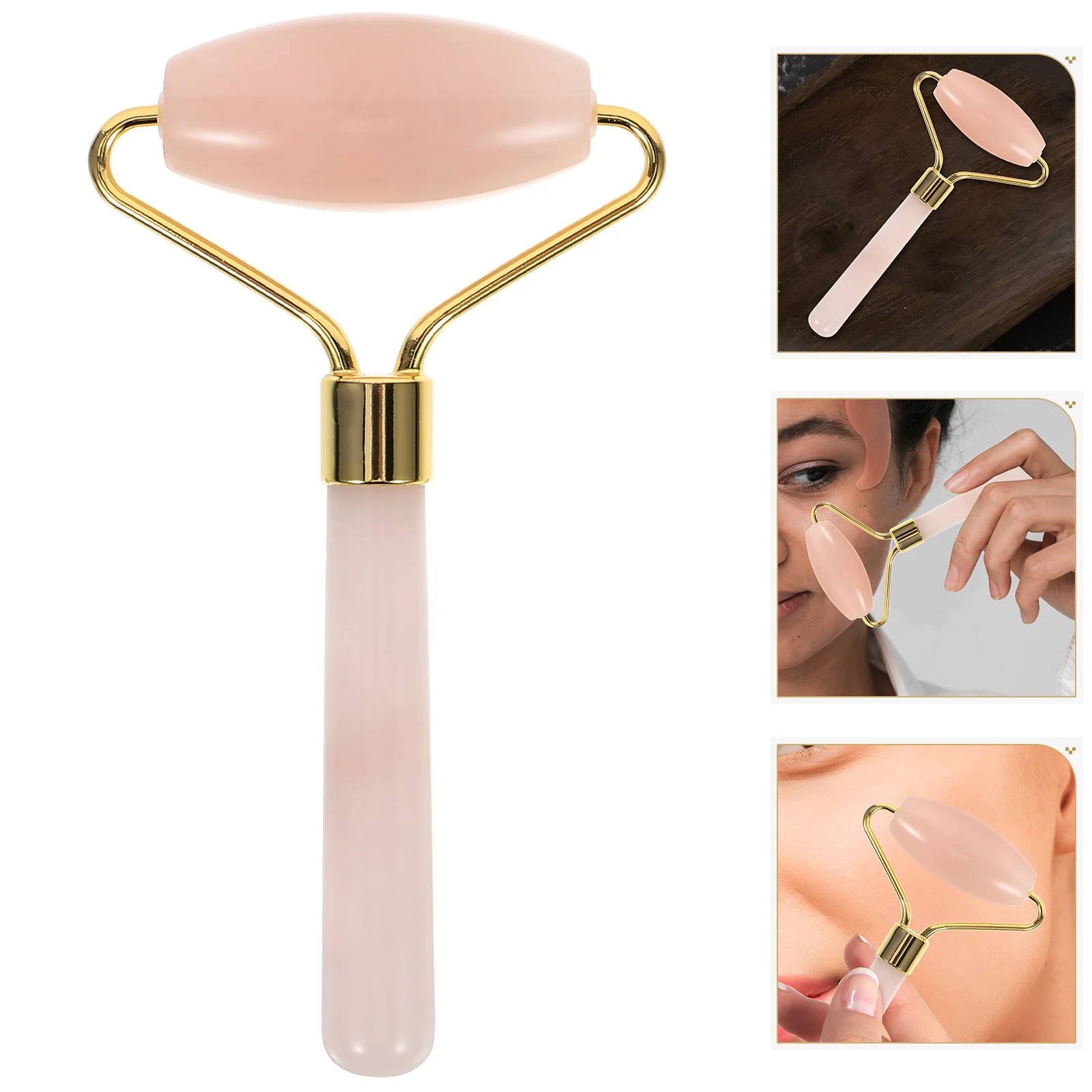 เครื่องนวดหน้าหยกแบบมือถือ ลูกกลิ้งนวดหน้าด้วยมือ สำหรับดูแลผิวหน้า ดวงตา ลำคอ ร่างกาย สปา ลูกกลิ้งดูแลผิว