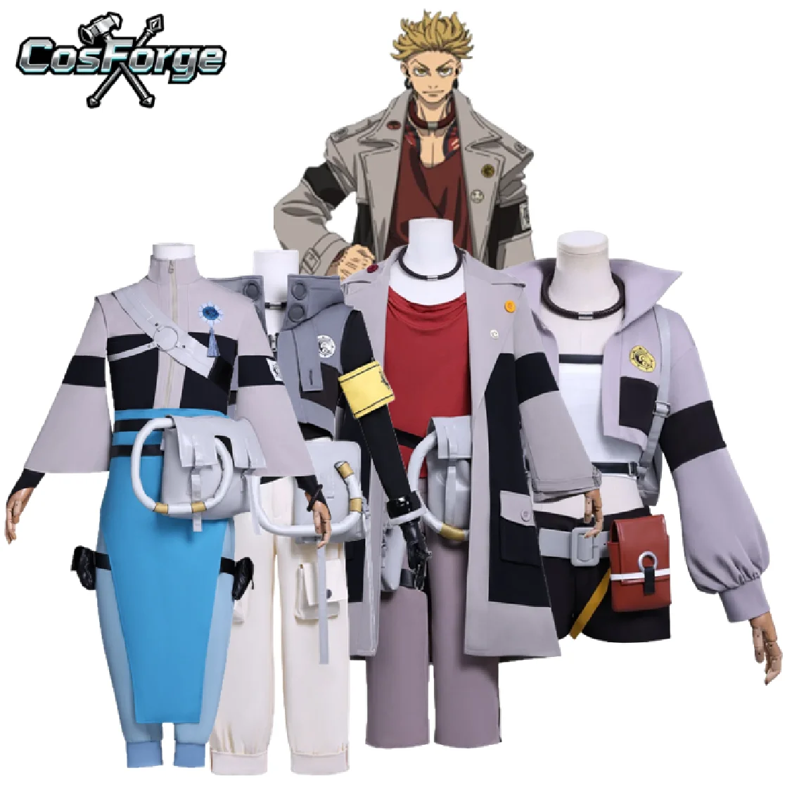 

GACHIAKUTA Anime Cosplay Zanka Enjin Nijiku Rudo Cosplay Costume Gachiakuta Uniform Akuta Cleaners Halloween Festival Outfit