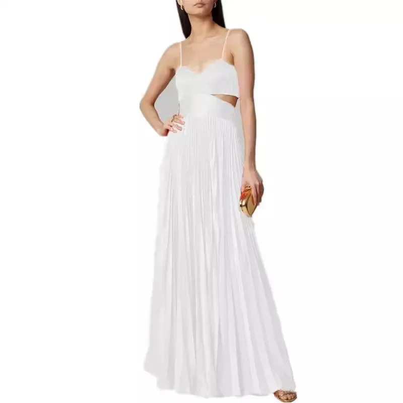 Fashionable and sexy camisole dress for women new backless solid color strapless dress full body dress party evening dress