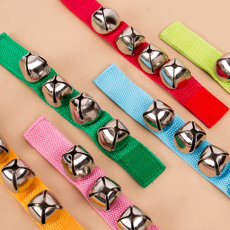 2 ピース/セットおもちゃの楽器カラフルなリストベル初心者に適した音楽啓蒙レジャーエンターテイメント小道具 TMZ