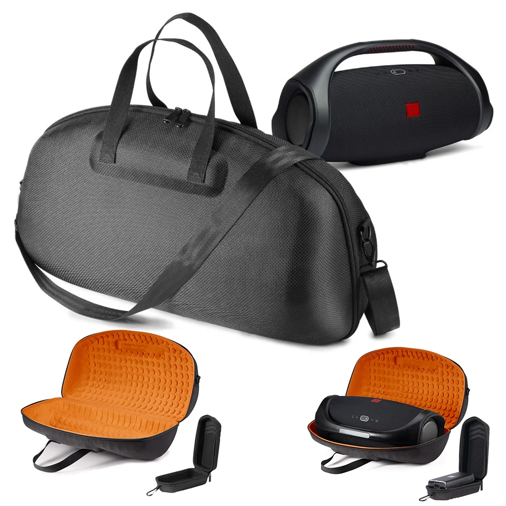 For JBL Boombox 3/Boombox 2 EVA Storage Case With Small Bag And Adjustable Shoulder Strap Portable Bluetooth Speaker Case Bags