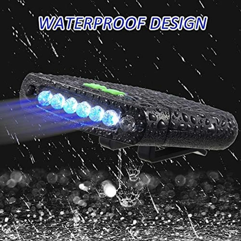 Hat Flashlight Clip Waterproof Hat Light USB Rechargeable For Fishing Camping Handmad