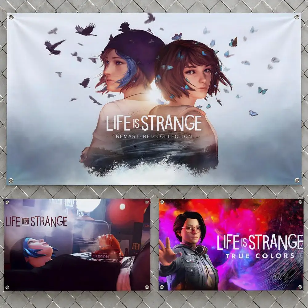 Game Life Is Strange Max Chloe Rewind Flags Wall Hanging Flag Banners For Birthday Parties Outdoor Bedroom Dorm Room Decor