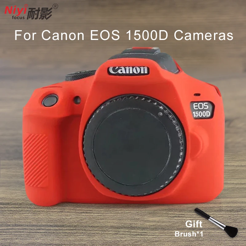 Siliconen Armor Skin Case Body Cover Protector Dslr Camera Tas Voor Canon Eos 1500D