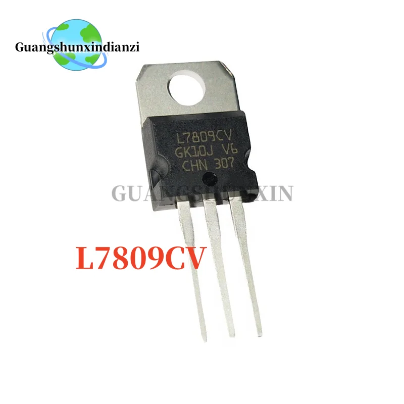 10-100PCS L7809CV 7809  L7809 Voltage Regulator IC 1.5A 9V TO-220 Regulators Chip set TO220 Electronic Component In Stock