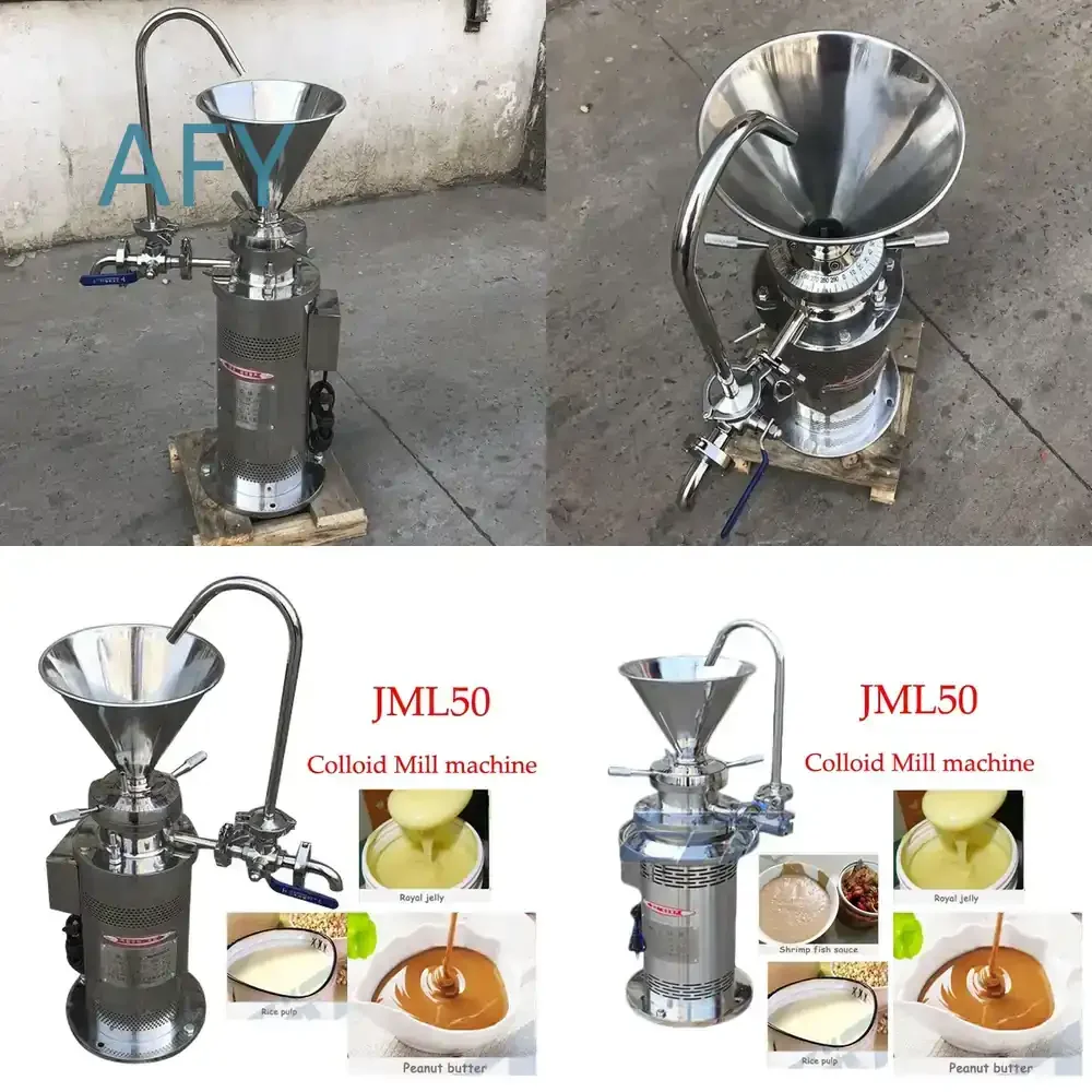 JML50 Colloid Mill for Sesame Peanut Butter Soybean Grinding Machine for Coating Processing Food Grinder Wet Milling