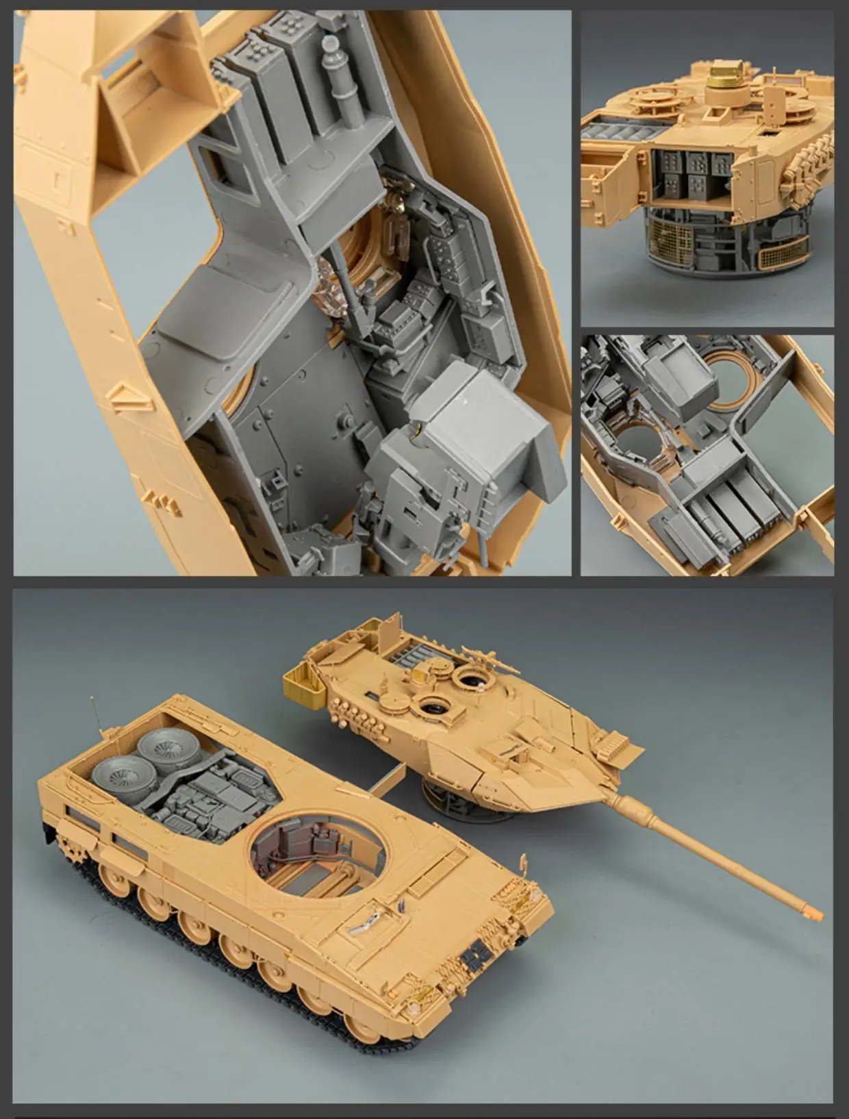 RyeField-Bataille Principale Allemande Moderne, Léopard Thom5066, 2 horizon, Précieux, Structure Interne Complète, Kit de Modèle à l'Échelle, 1/35