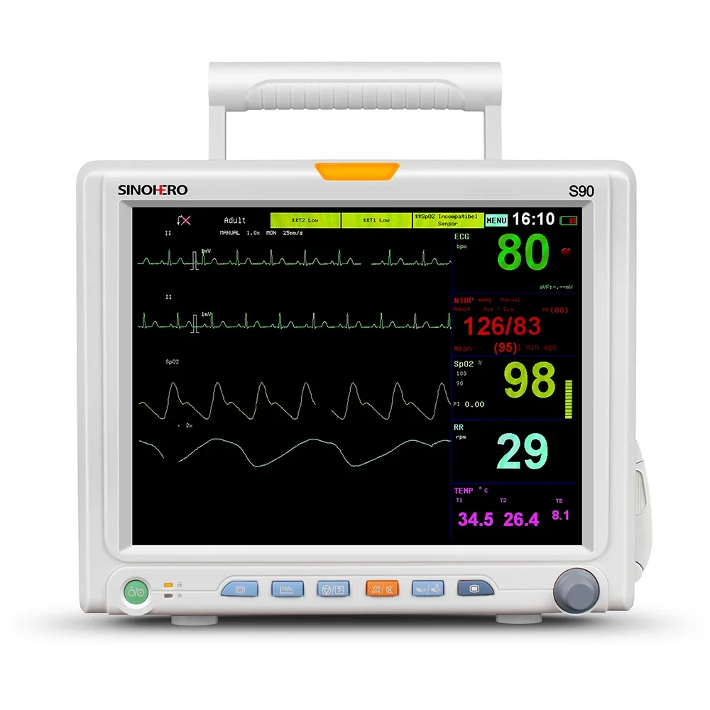 

Veterinary Multiparameter Monitor Etco2 Capnograph Spo2 Vet Monitor