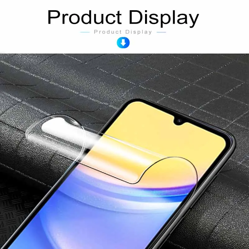 4in1 Camera Glass Hydrogel Film For Samsung Galaxy A55 A35 A25 5G A15 4G Screen Protectors Sumsung A55 A 55 55A Soft Phone Films