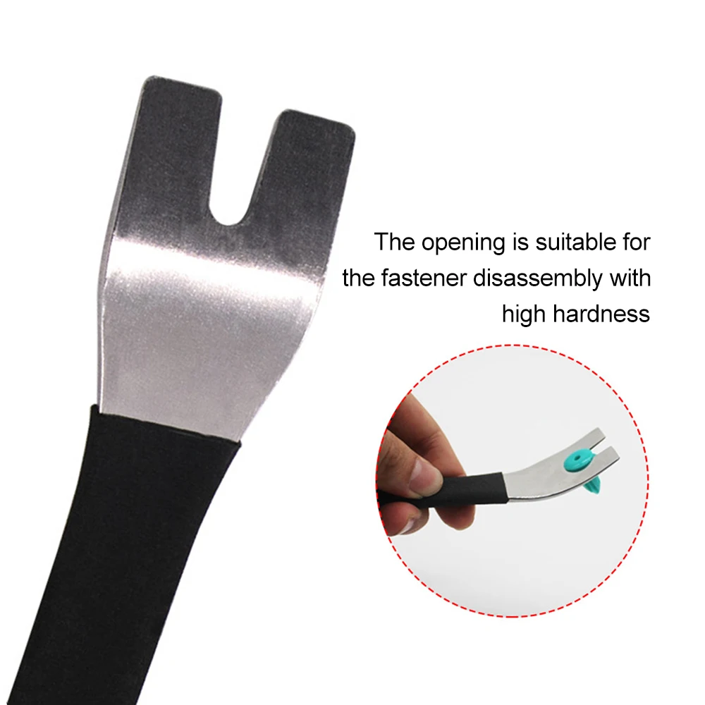 1pc outil de démontage de garniture de voiture en acier inoxydable durable à deux extrémités garniture démontage horizontal outil de levier panneau