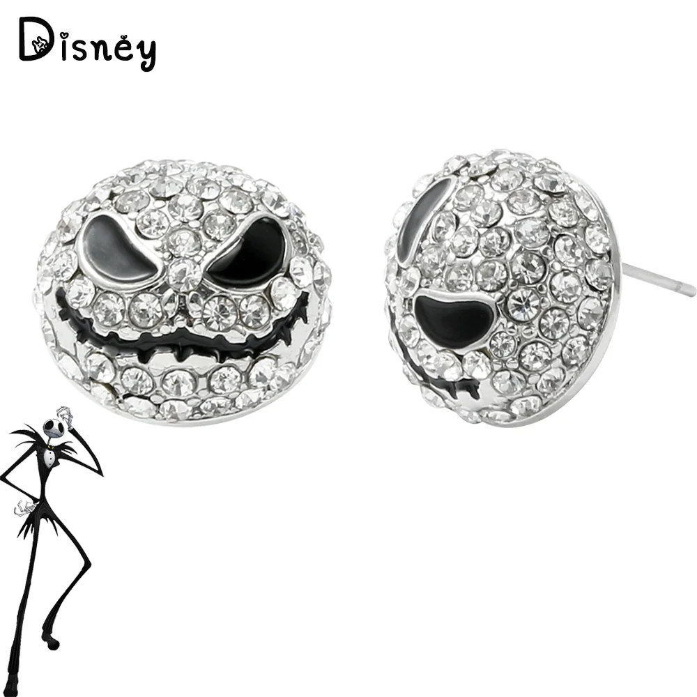 Disney The Nightmare Before Christmas Earring Charm Jewelry Jack Skellington Creative Earring Halloween Accessories Quality Gift