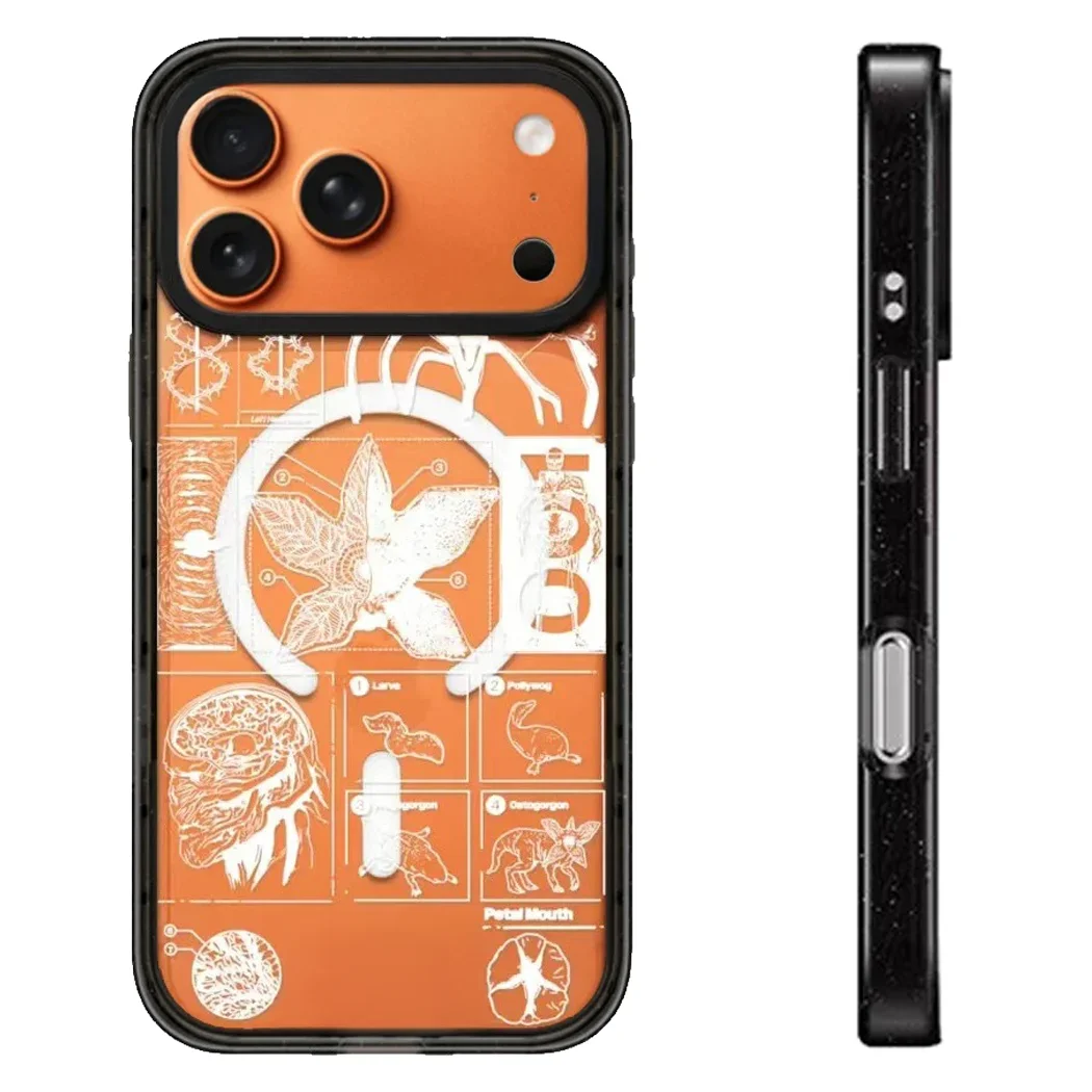 

Popular Transparent Monsters Acrylic Black Border Phone Cover for IPhone 12 13 14 15 16 17 Pro Max Case for IPhone 17Air