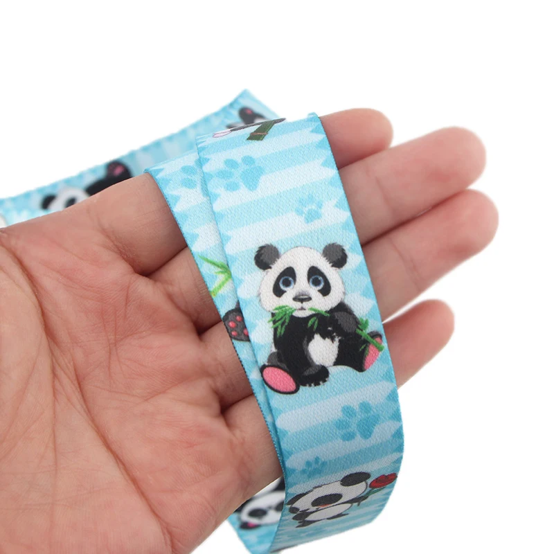 YQ1290 Cute Panda Lanyard Animals Keychain Phone Straps For ID Card Travel Credit Badge Holder Lariat Keys Neck Strap Jewelry