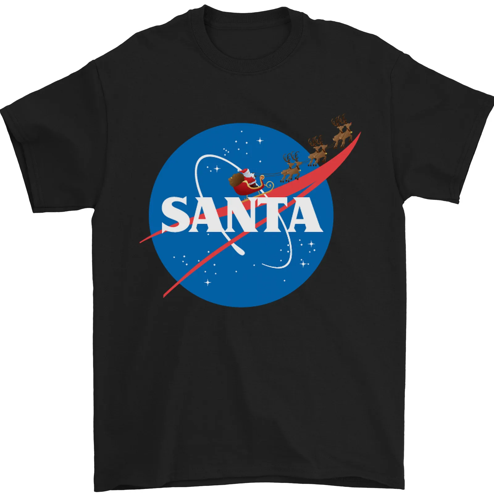 

Santa Claus Space Astronaut Funny Christmas Mens T Shirt 100 Cotton