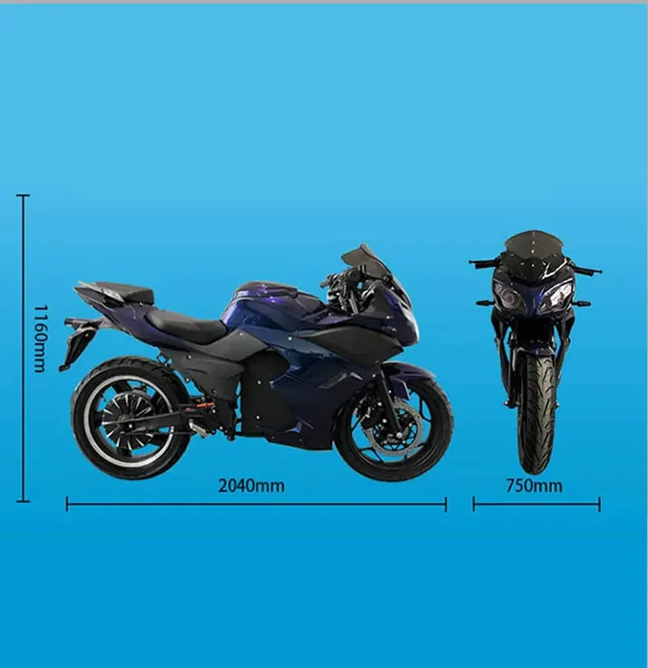 Xinhao electric racing motorcycles 3000w power motor with lithium battery electric motorcycle