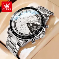 OLEVS TY705 reloj para hombre, reloj de cuarzo luminoso resistente al agua de lujo, reloj de sincronización multifuncional, reloj deportivo exclusivo para hombre Original