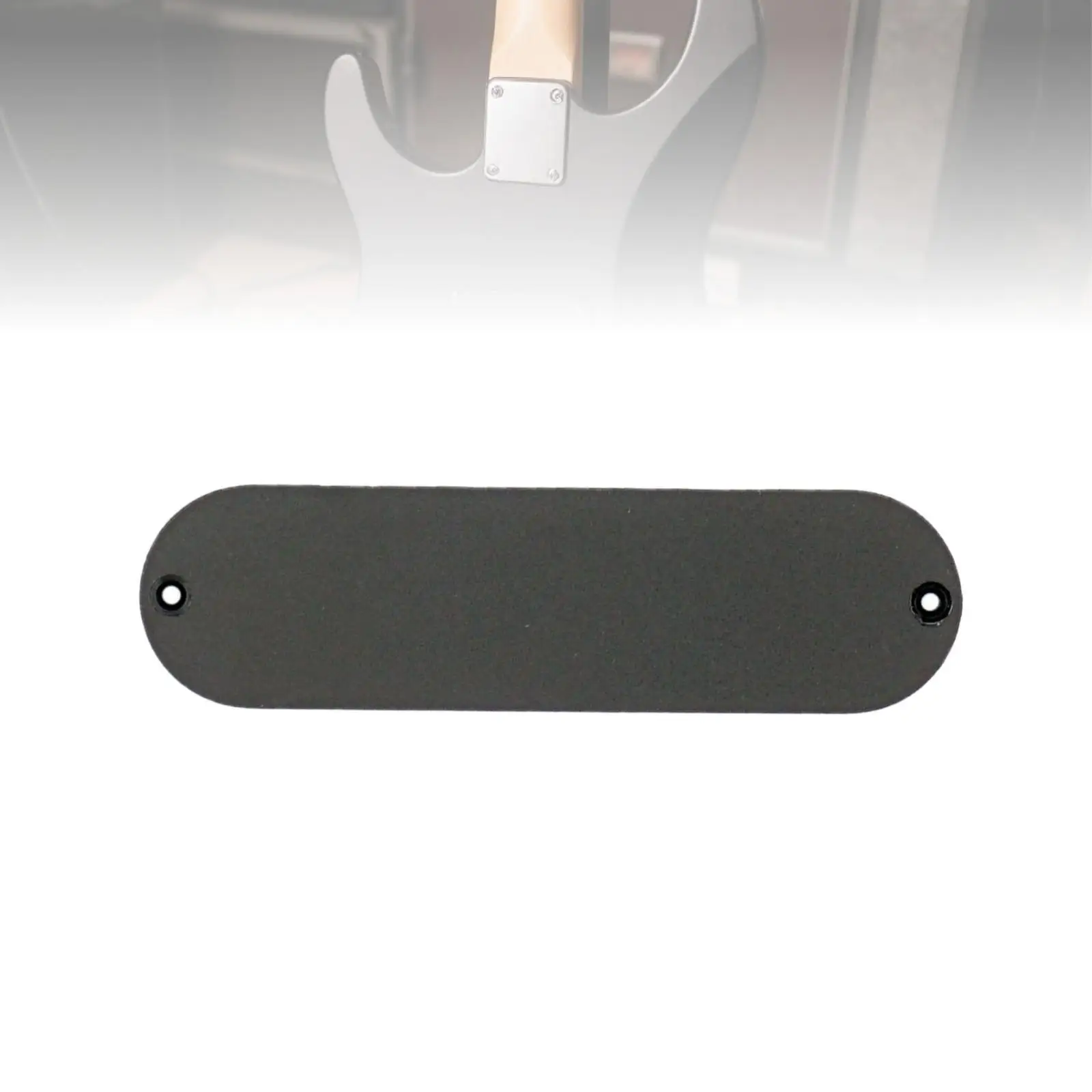 Black Guitar Back Cover Plate Plastic Cavity Backplate Replacement Electric Guitar Part for Standard Size