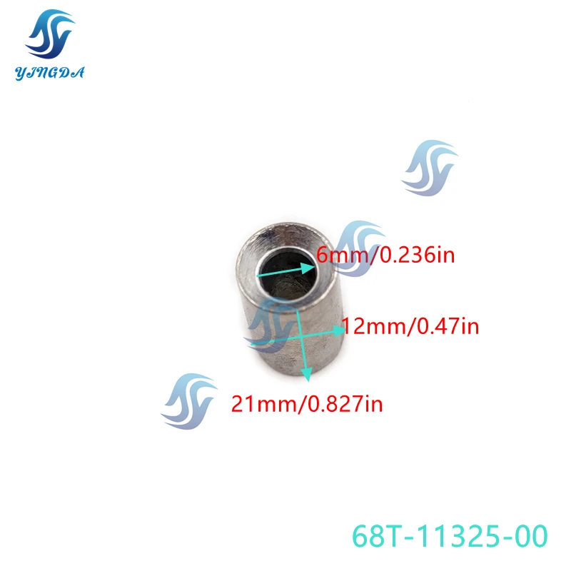 

Анод 68T-11325 для лодочных моторов Yamaha F6, F8, F150, F175 до F300, запчасти для лодок 68T-11325-00