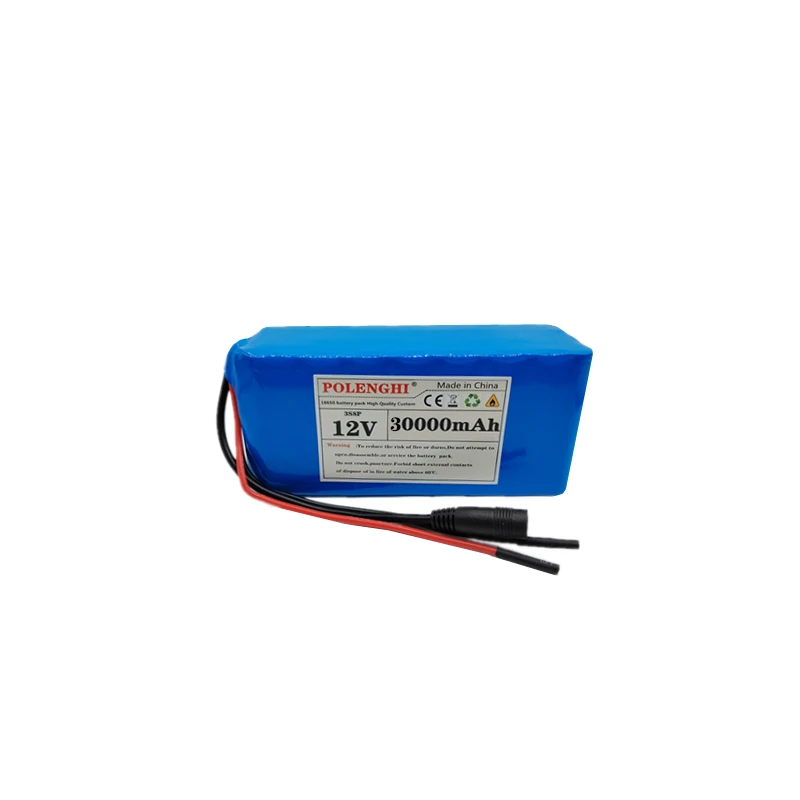 100% prawdziwa pojemność 3 s8p 18650 akumulator 12v 30Ah 18650 płyta zabezpieczająca baterię litową + BMS 30000mAh do inwertera lampa górnicza