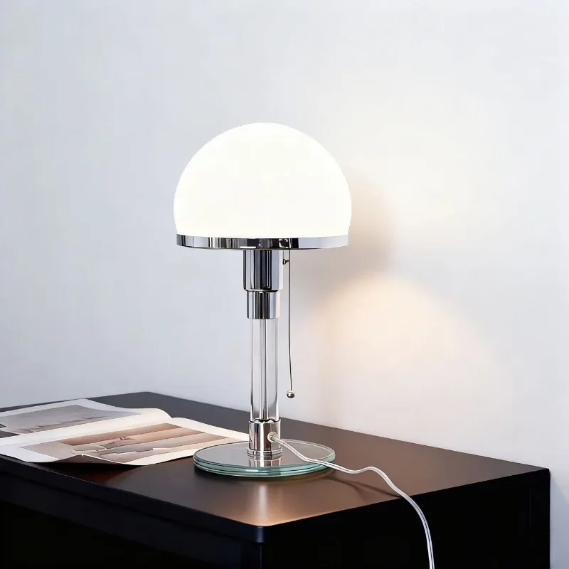 Glass Tricolor Desk Lamp Northern Europe Pull Wire Table Lamps Bedroom Bedside Study Mood Light Indoor LED Home Lighting Lights