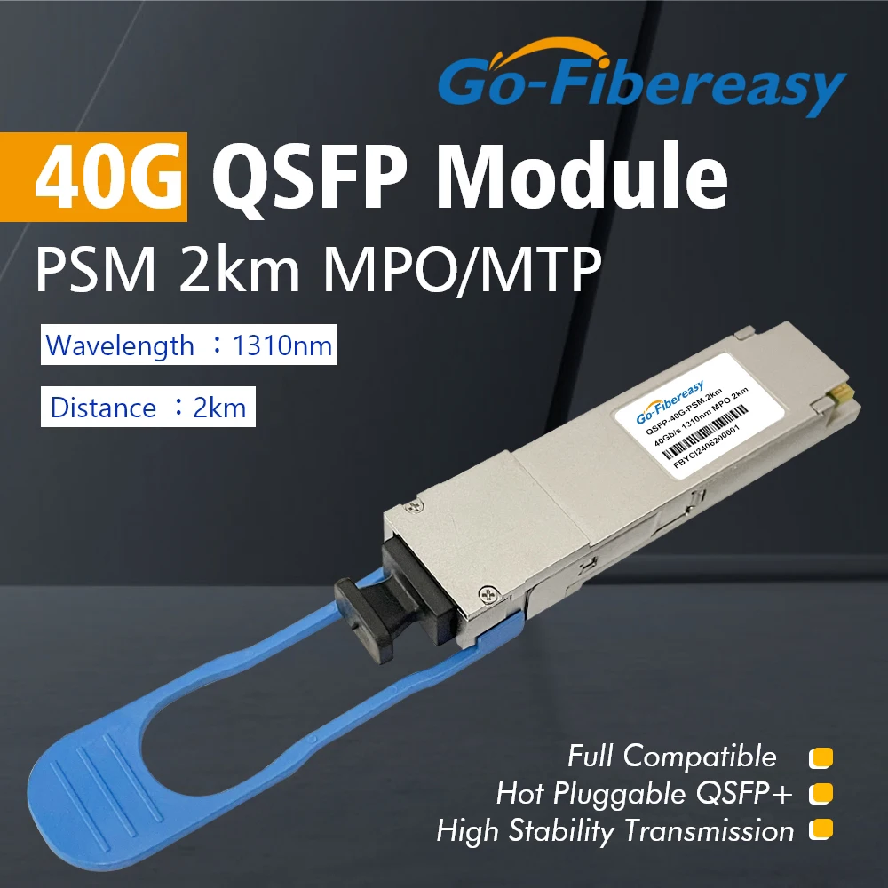 

QSFP 40Gb PSM 2km Transceiver 1310nm MPO/MTP Port Fiber Optical Module For Cisco Juniper Mellanox Mikrotik... Ethernet Switch