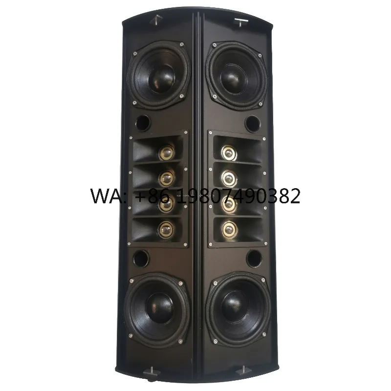 

350W 2-Way Passive Double Column Speaker 4*4.5 Inch Flexible Metal Professional Stage Conference Audio Loudspeaker