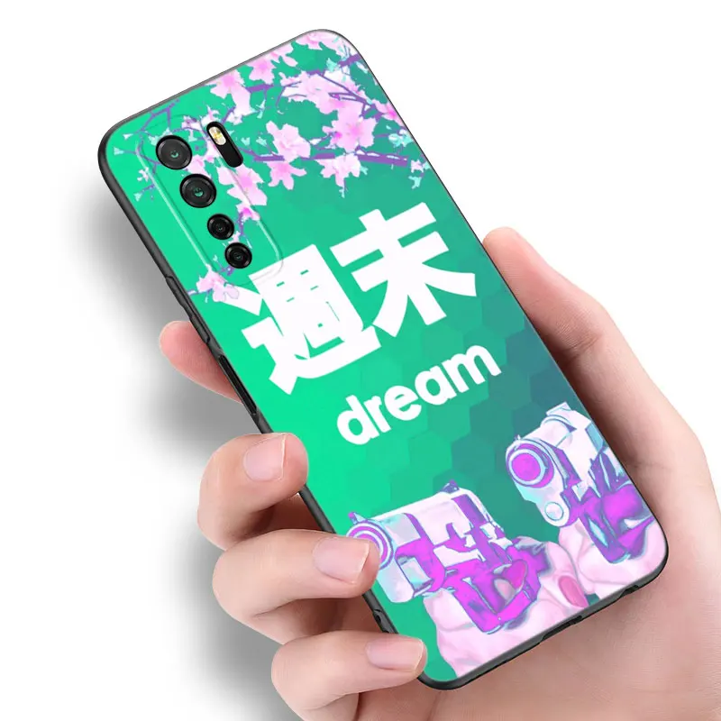 Anime Vaporwave Glitch Silicone Phone Case For Huawei Nova 12 11 Ultra 10 9 SE Pro 12i 11i 11E Y60 Y61 Y70 Plus Y71 Y72 Y90 Y91