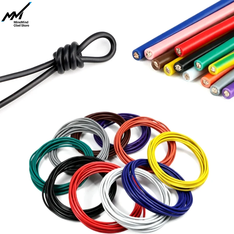 2/40M 1007 PVC Tinned Copper Cable 300V Heat-resistant 80°C Household Appliances Lamp Light Wire 30 28 26 24 22 20 18 16AWG