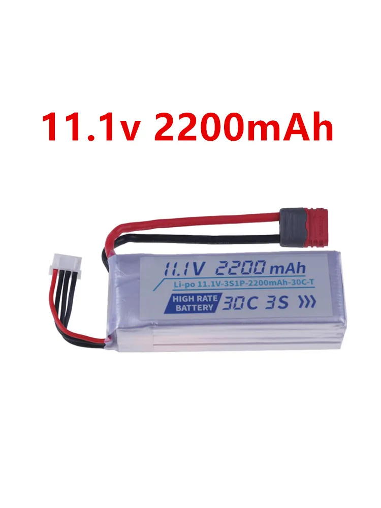 Batterie Li-polymère 3S 11.1V 2200mah 30C pour voiture RC MJX Hyper Go 14211 14304 16208 16210 16207 16209 H12P 1/16 avec connecteur en T