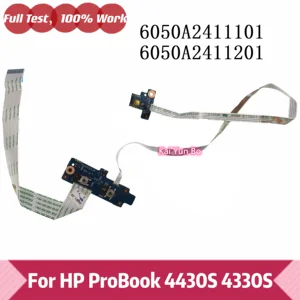 HP Probook 4430S 4330S Dizüstü Bilgisayar için güç kablosuyla dizüstü bilgisayara güç açma / kapama anahtarlı ortam kartı 6050A 2411201 6050a 2411101 hp probook 4430 s - no. 7 için kartta 8 büyük satış