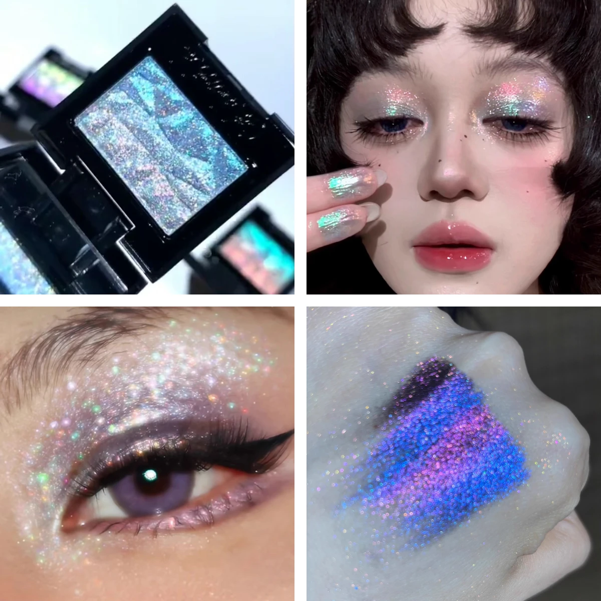 콜드나일드 모노크롬 그라데이션 아이섀도우 카멜레온 글리터 블루 퍼플 고농축 광학 매칭 아이메이크업
