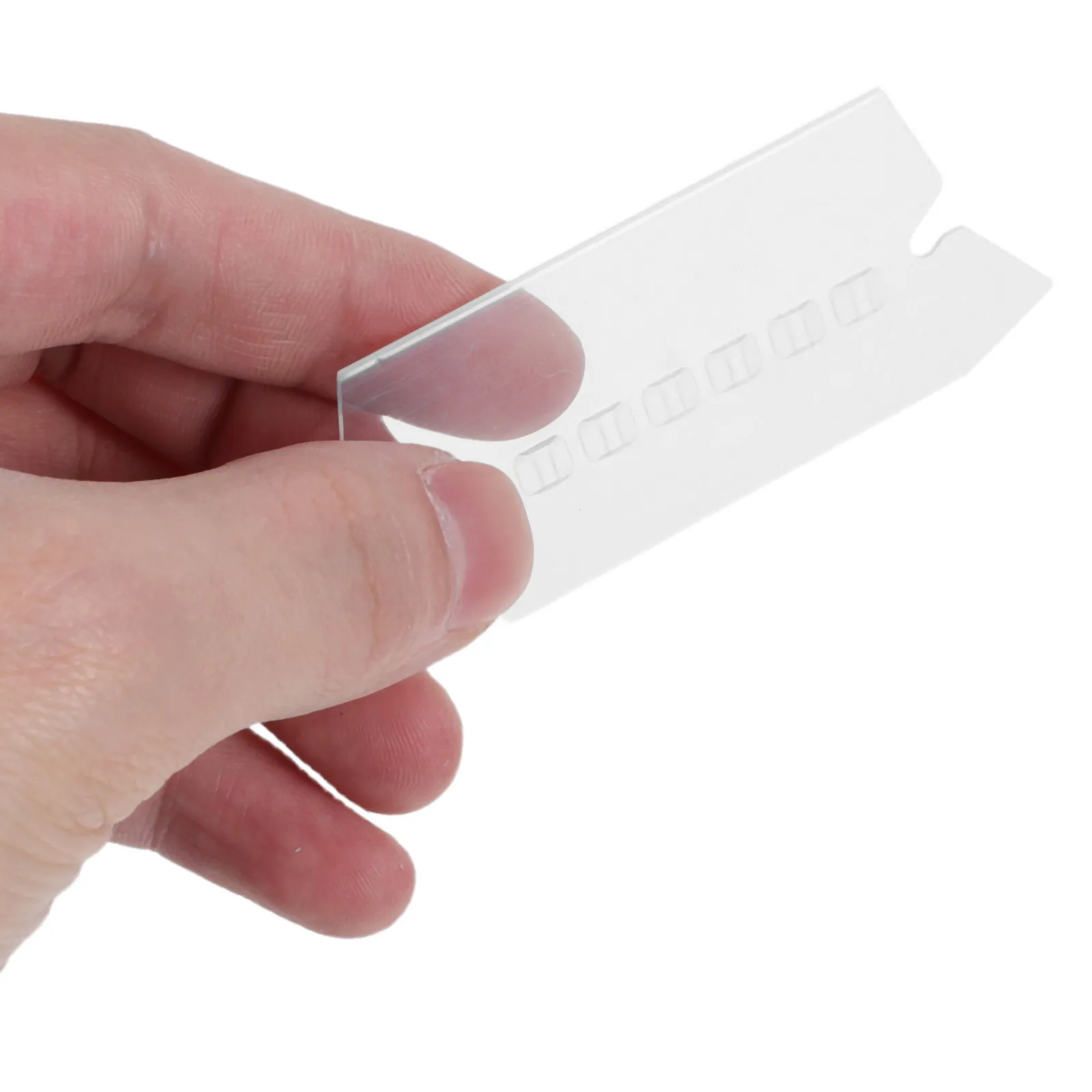 

100Pcs Hanging File Folder Tab Inserts Clear Plastic Label Tabs for Office Home Filing Folder Organization Efficient Document